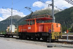 RhB (Rhätische Bahn), Samedan, 10. July 2004